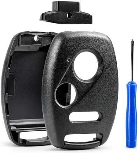 USA Remote CUTTING NOT REQUIRED - Key Fob Keyless Entry Remote Shell Case & Pad fits Honda Accord/Civic/CR-V/Fit/Odyssey/Pilot/Ridgeline/CR-Z