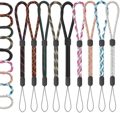 FrgKbTm Hand Wrist Strap Lanyard, Adjustable Nylon Colorful for Mobile Phone, Camara, USB Flash Drive, ID Name Tag Badge