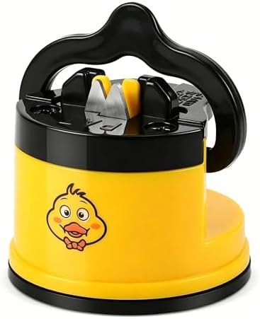 Hands Free Knife Sharpener，with suction cup，portable，tungsten Carbide，quick Sharpening，suitable for home use, camping, hiking